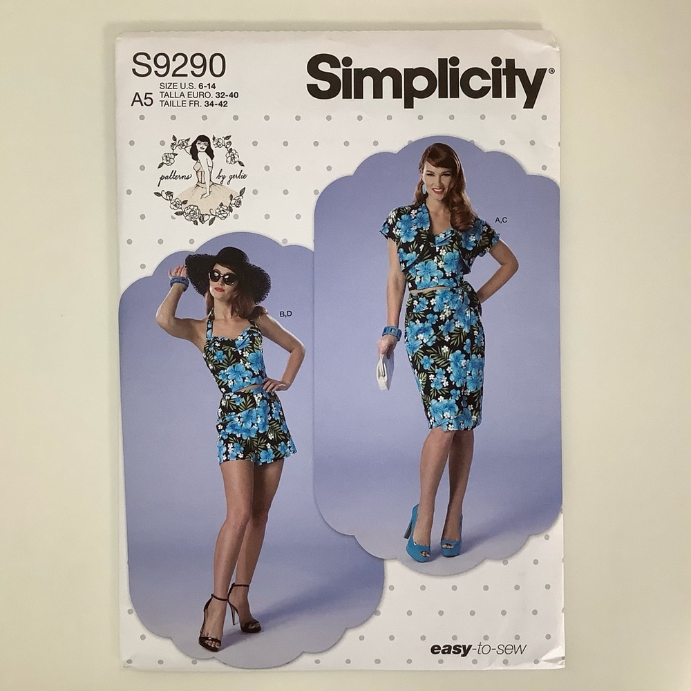 Simplicity S9290 Sewing Pattern